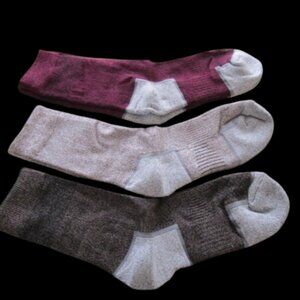 Doctor's Select Bamboo Viscose Diabetic Socks 3 Pairs Crew Height Size Medium